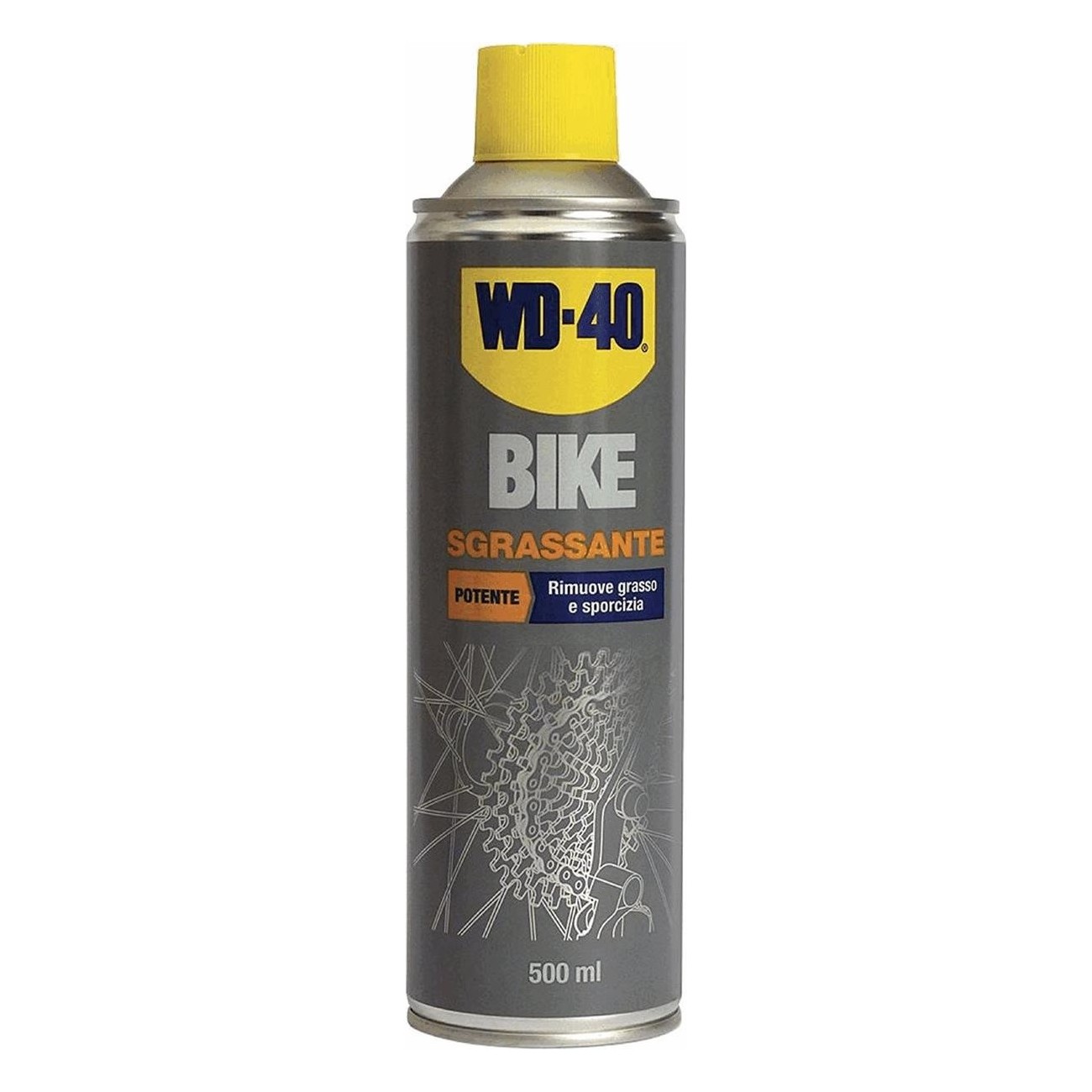 WD-40 Entfetter Spray 500ml für Ketten, Schaltungen, Kronen und Gänge - 1