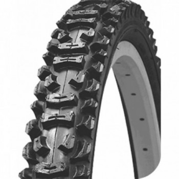 16' x 1.95' Black MTB Tire, 22 TPI, Rigid for Mountain Bike - 1