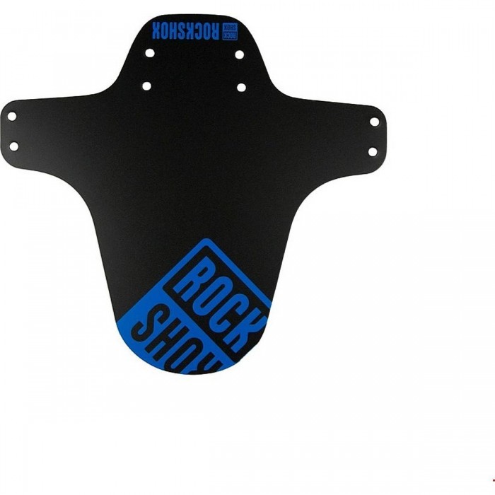 RockShox MTB Mudguard Black with Glossy Blue Print - Sid Ultimate Fork Protection - 1