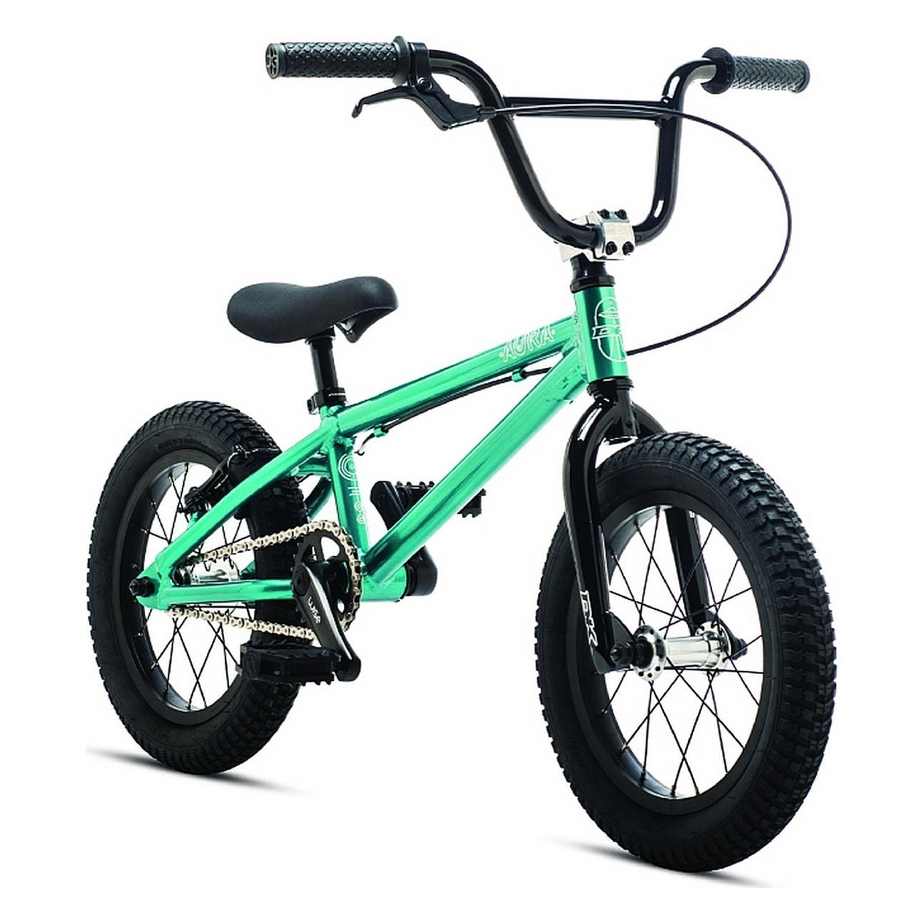 BMX DK Aura 14' Océan pour Enfants avec Cadre en Aluminium et Freins V - 1