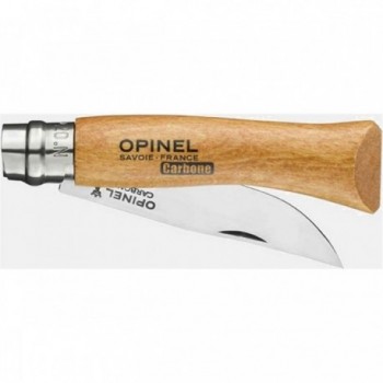 Opinel Viroblock N.7 Carbonmesser mit Sicherheitsring und Buchenholzgriff - 2