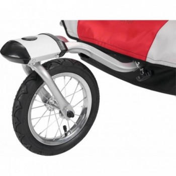 Chariot Porte-Bébé/Jogging BONIN NCAB DLX - Rouge, Gris, Noir, Multifonctionnel - 4