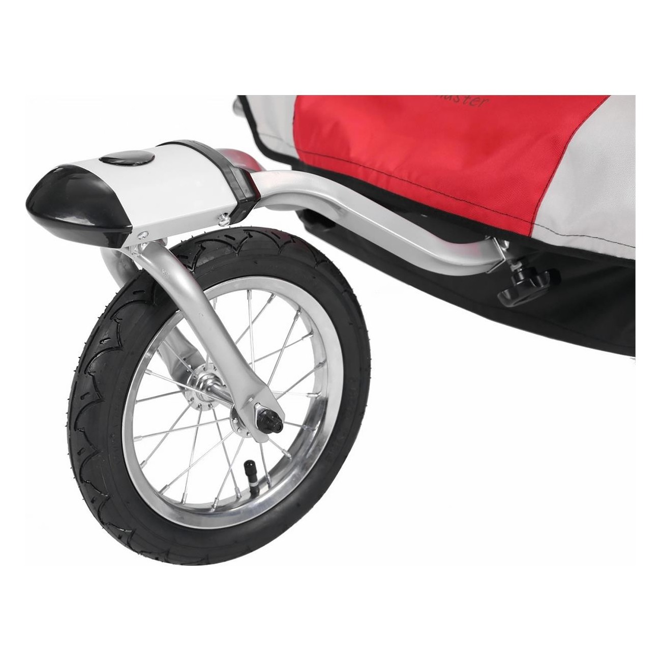 Chariot Porte-Bébé/Jogging BONIN NCAB DLX - Rouge, Gris, Noir, Multifonctionnel - 4