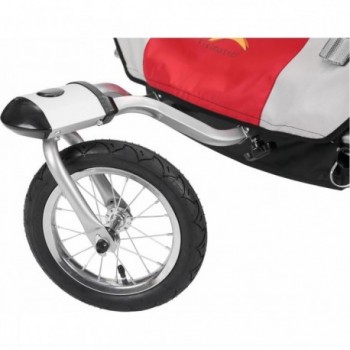 Chariot Porte-Bébé/Jogging BONIN NCAB DLX - Rouge, Gris, Noir, Multifonctionnel - 5