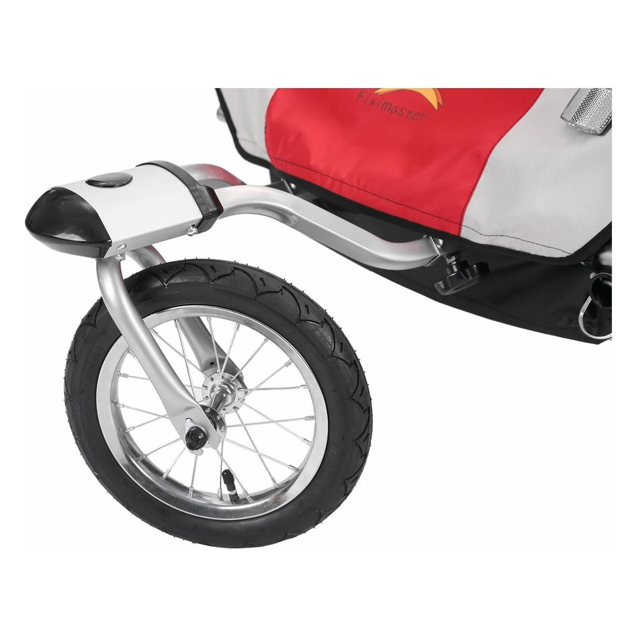 Chariot Porte-Bébé/Jogging BONIN NCAB DLX - Rouge, Gris, Noir, Multifonctionnel - 5