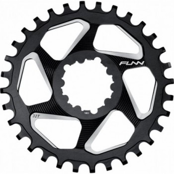 30T 7075 Aluminum CNC Chainring Black, 6mm Offset, Compatible SRAM 9-12V - 1