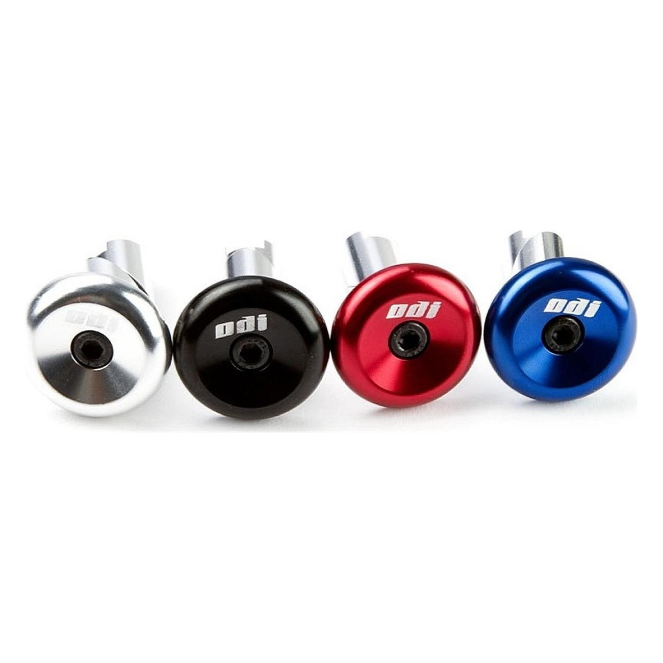 ODI Black Aluminum End Caps for Handlebars - Robust Protection & Triple Core Design - 1