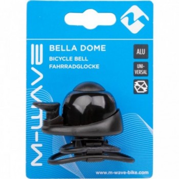 Mini Klaxon Bella Dome Noir en Aluminium, Rotatif à 360° pour Vélo - 2