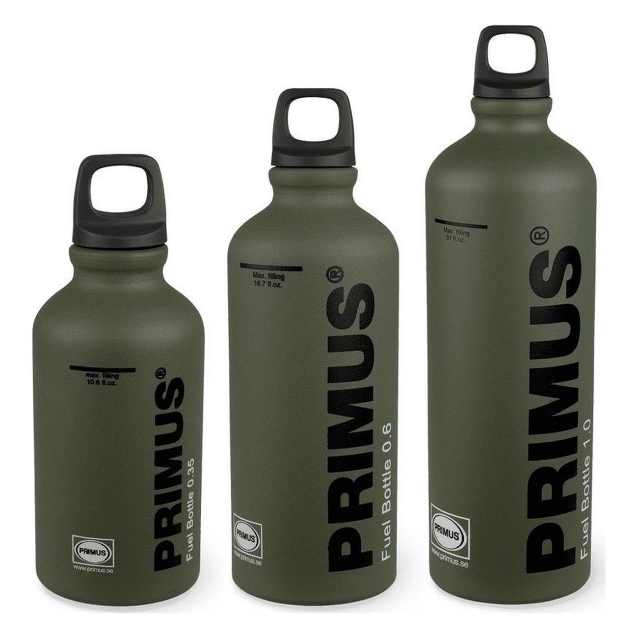 0.6L Green Fuel Bottle for Liquid Gas Stoves - Compatible with Primus Models - 1