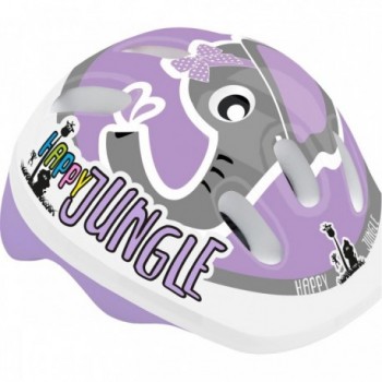 Casco Baby Happy Jungle Rosa XS 44-48cm - Certificato EN1078:2012+A1:20212, MVTEK - 1 - Caschi - 8005586209764