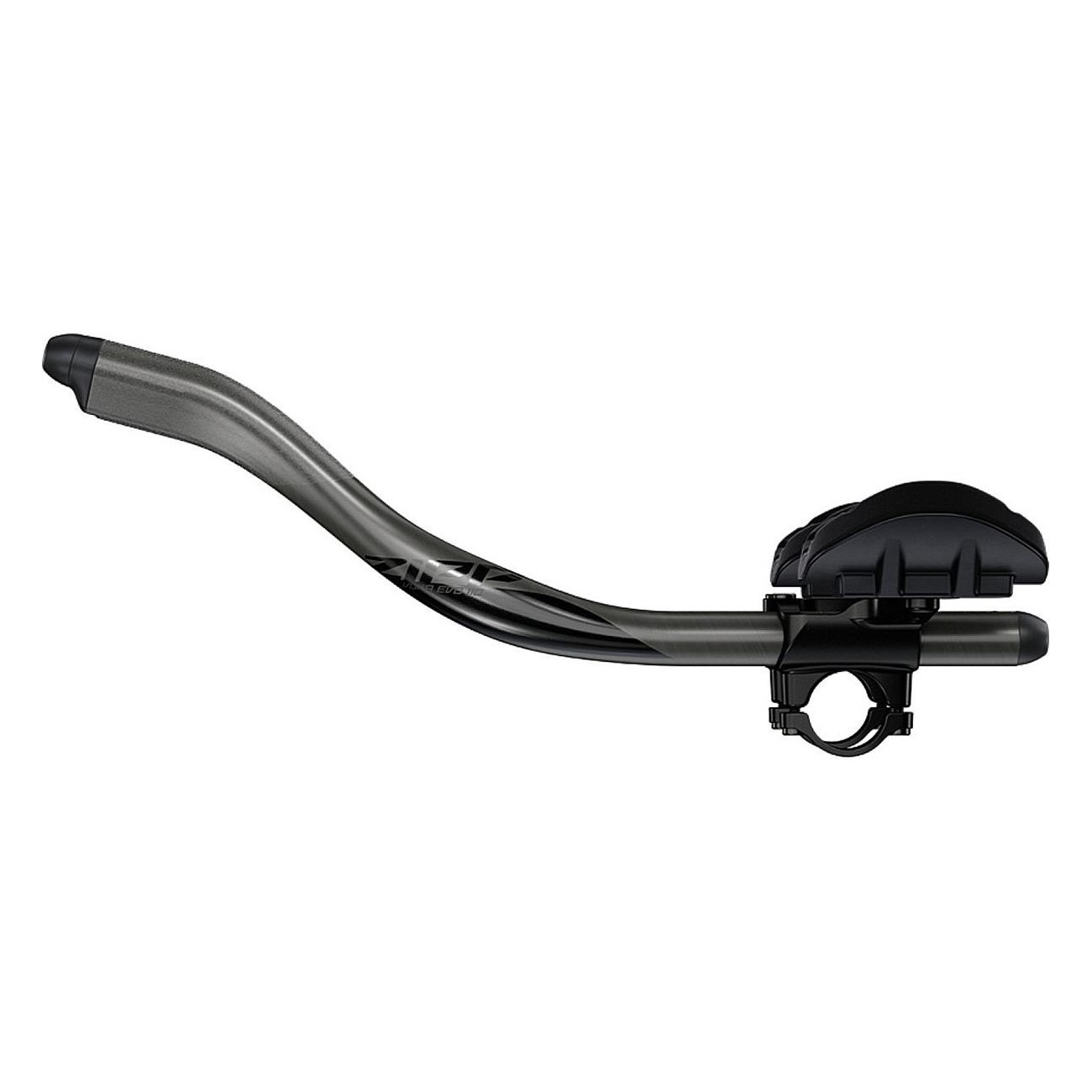 Vuka Triathlon Clip Carbon with Vuka Alumina Evo 110 Extensions - Low Clamp, 31.8 mm - 1