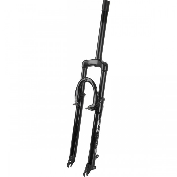 Forcella Ventura 26' in Acciaio Nero per Freno a Disco e V-Brake, 1 1/8' - 1 - Forcelle - 