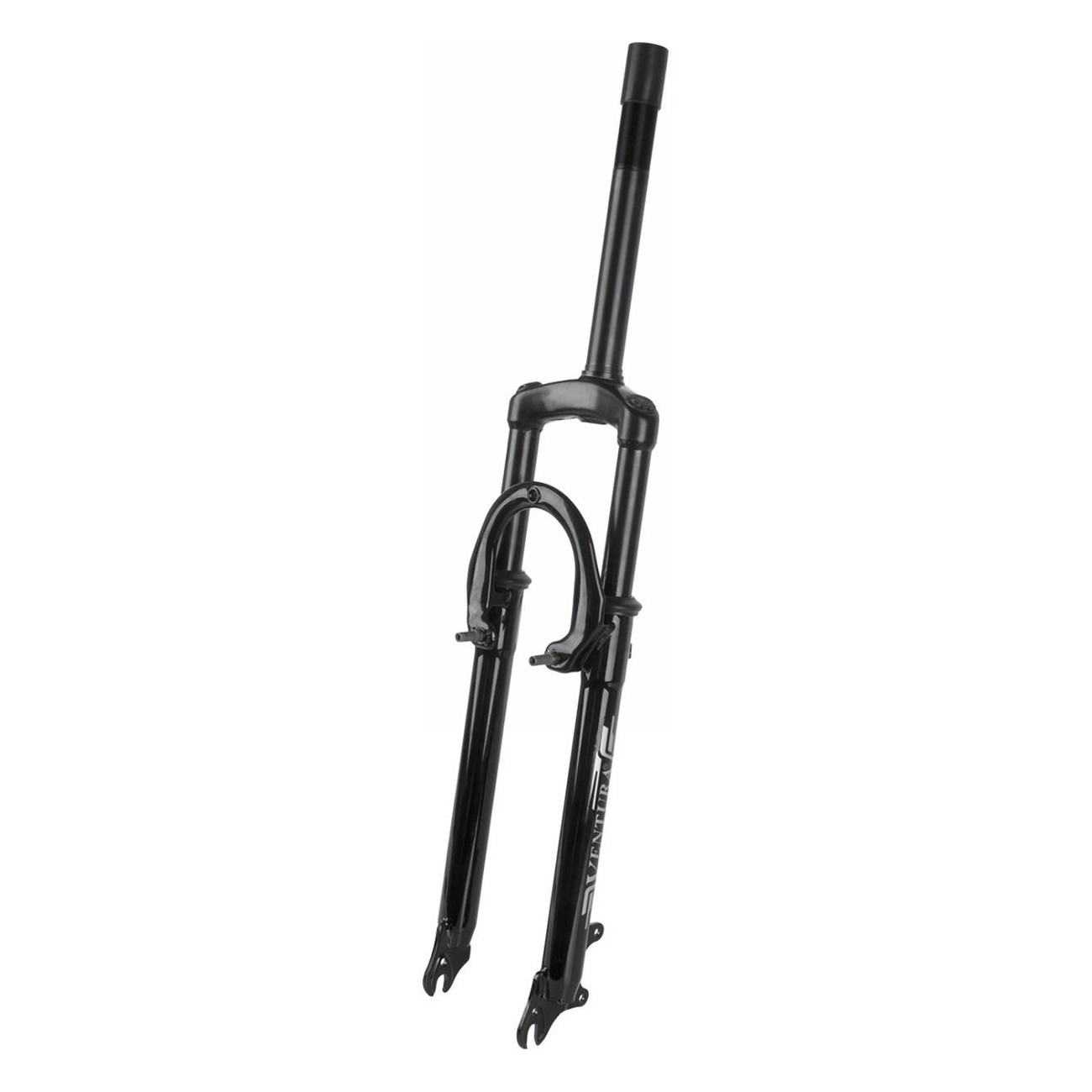 Forcella Ventura 26' in Acciaio Nero per Freno a Disco e V-Brake, 1 1/8' - 1 - Forcelle - 