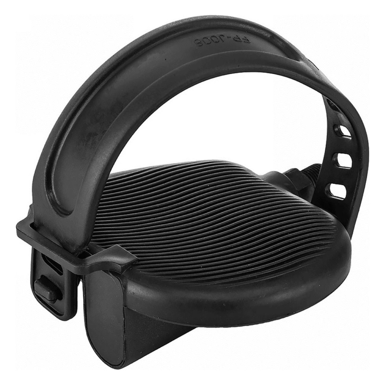 Paire de sangles de maintien noires pour pédales de vélo 32 cm - 1