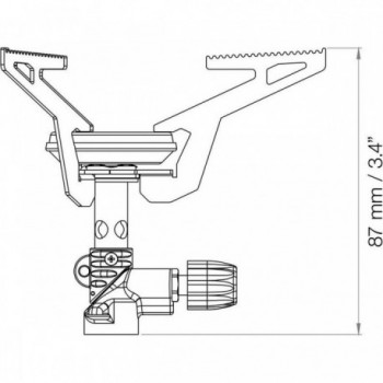 Réchaud de Camping Express avec Allumage Piézoélectrique et Design Compact - 3