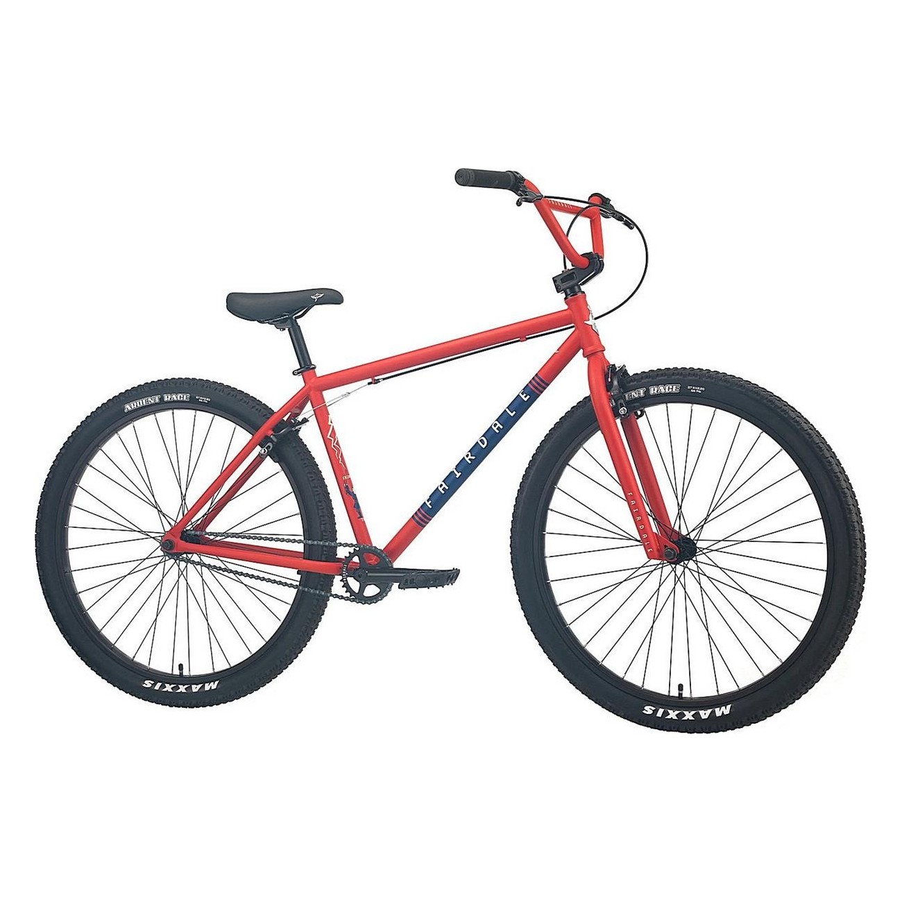 Fairdale Taj 27.5' Fahrrad Rot Matt - Chromoly Rahmen, Odyssey Bremsen, Maxxis Reifen - 1