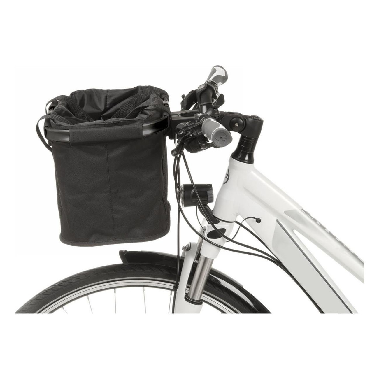 M-Wave Utrecht Fold Black Handlebar Bag with Clip-On - 3