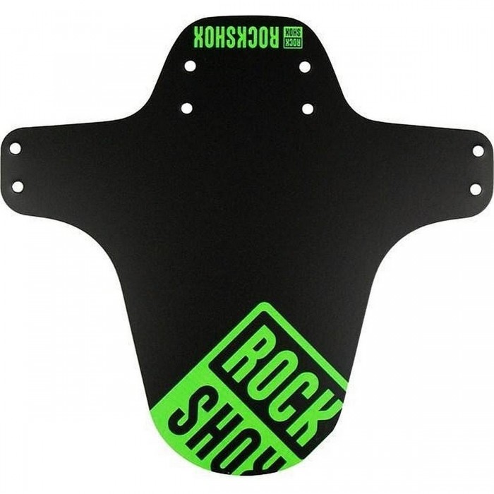 RockShox MTB Mudguard Black with Neon Green Print - Fork Protection & Custom Style - 1