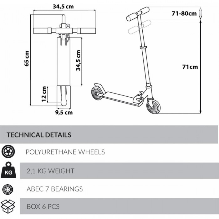 Minnie Pink Foldable Scooter for Girls with Adjustable Handlebar, 50kg - 1