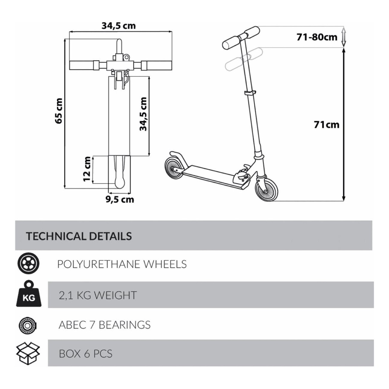 Monopattino Bambina Minnie Richiudibile Rosa con Manubrio Regolabile, Portata 50kg - 1 - Monopattini e ricambi - 5902308599956