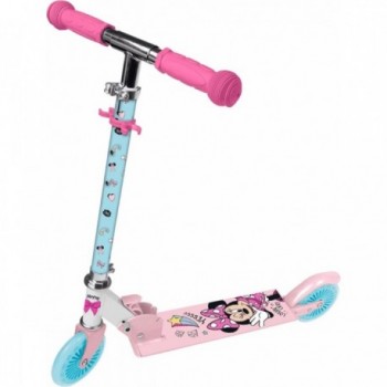 Minnie Pink Foldable Scooter for Girls with Adjustable Handlebar, 50kg - 2