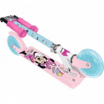 Minnie Pink Foldable Scooter for Girls with Adjustable Handlebar, 50kg - 3