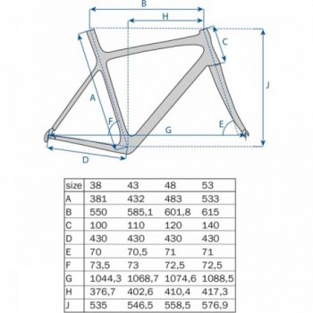 Cadre VTT en Carbone 650B 27,5' Brut - Hauteur 43 cm (17') - 6