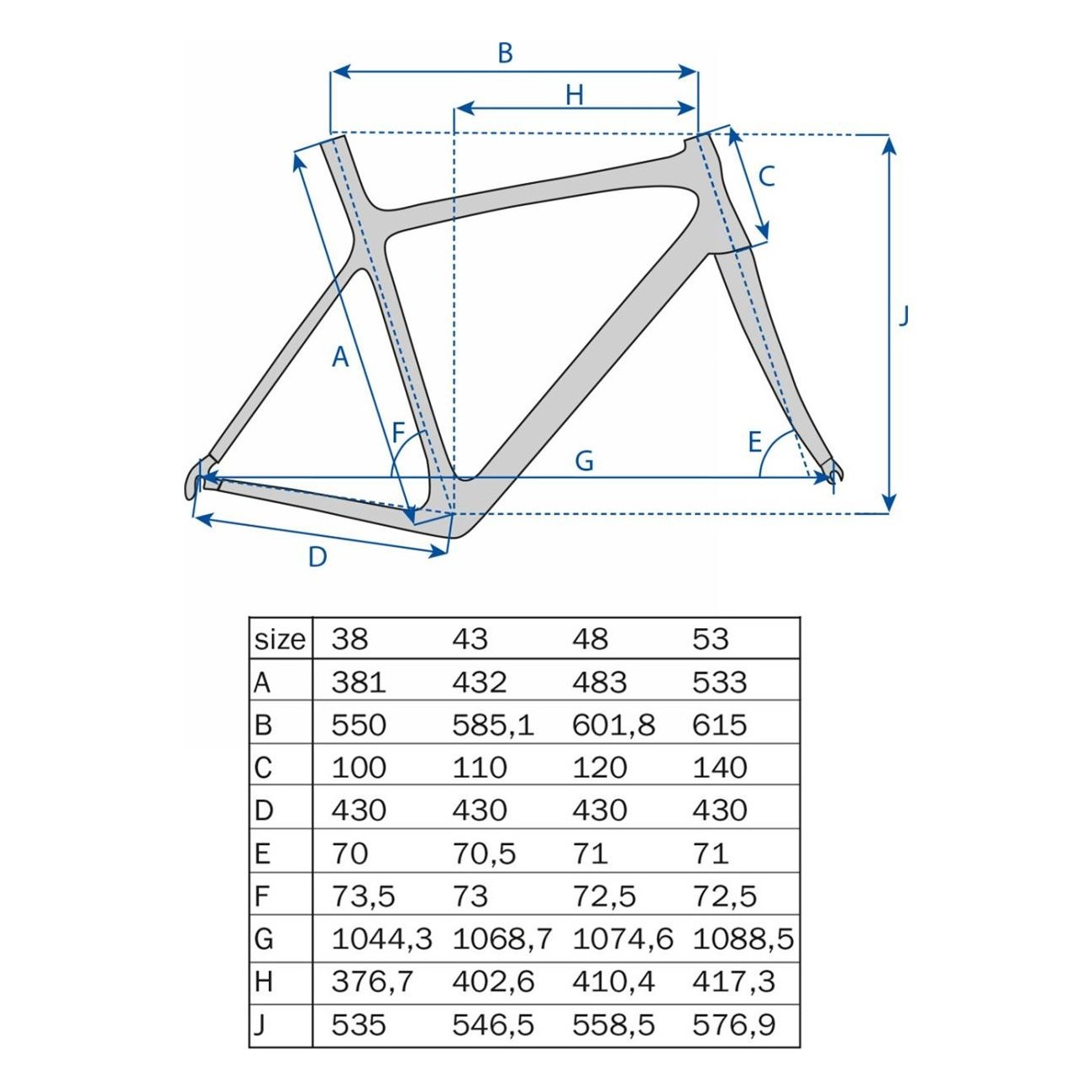 Cadre VTT en Carbone 650B 27,5' Brut - Hauteur 43 cm (17') - 6