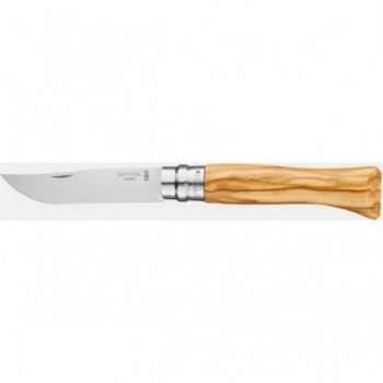 Opinel Taschenmesser N.09 Inox mit Olivenholzgriff - Mediterrane Eleganz - 1