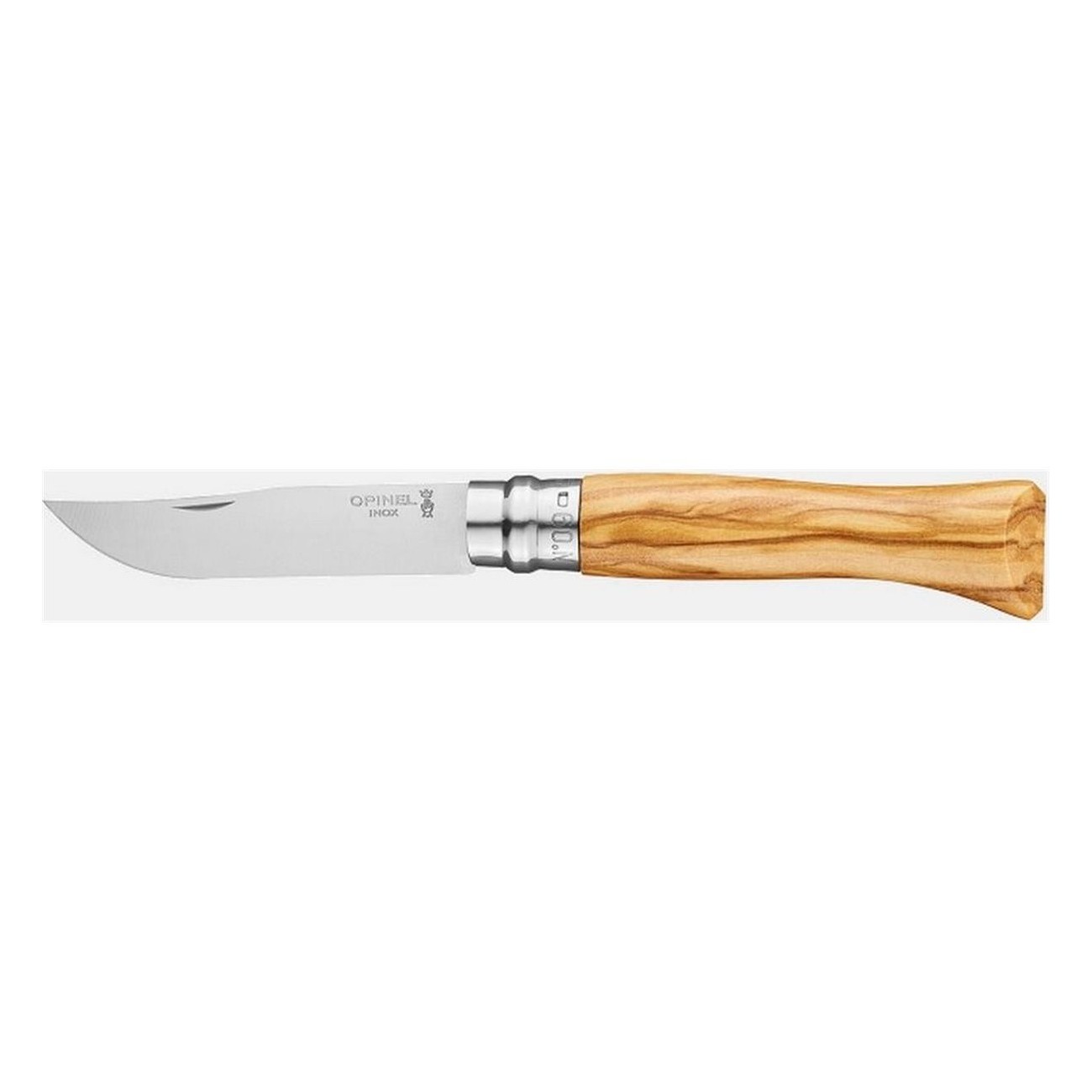 Opinel Taschenmesser N.09 Inox mit Olivenholzgriff - Mediterrane Eleganz - 1