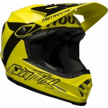 Casco Integrale Full-9 Fusion MIPS Giallo/Nero, Taglia 53-55 cm, Ventilazione Avanzata e Protezione in Fibra di Vetro - 1 - Casc