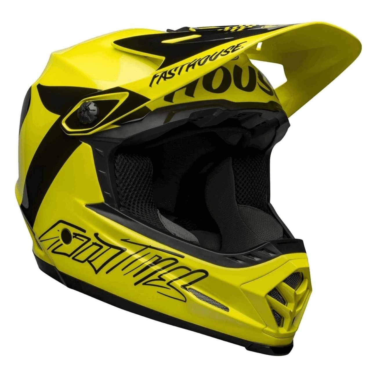 Casco Integrale Full-9 Fusion MIPS Giallo/Nero, Taglia 53-55 cm, Ventilazione Avanzata e Protezione in Fibra di Vetro - 1 - Casc