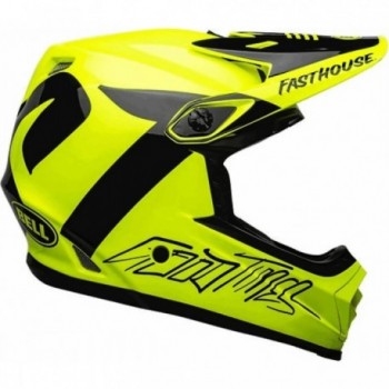 Casco Integrale Full-9 Fusion MIPS Giallo/Nero, Taglia 53-55 cm, Ventilazione Avanzata e Protezione in Fibra di Vetro - 2 - Casc