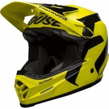 Casco Integrale Full-9 Fusion MIPS Giallo/Nero, Taglia 53-55 cm, Ventilazione Avanzata e Protezione in Fibra di Vetro - 4 - Casc