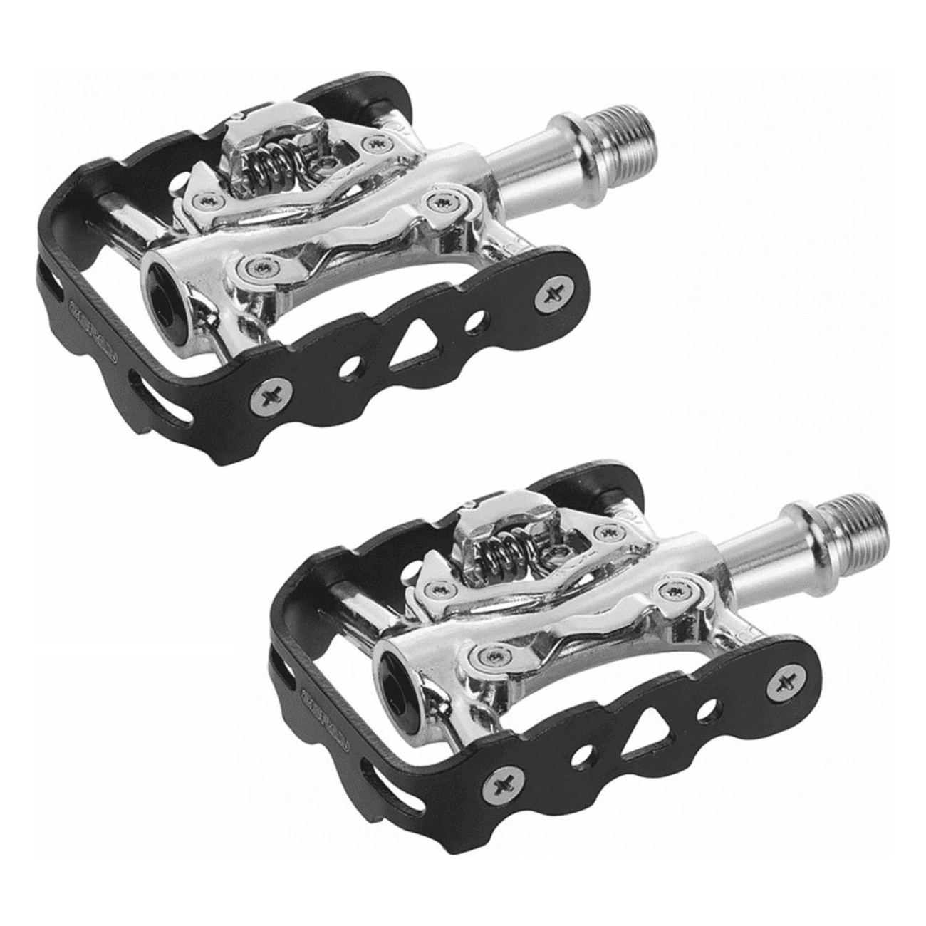 Zeray Dual Function Quick Release Offroad Pedals Black - Lightweight 322g - 1