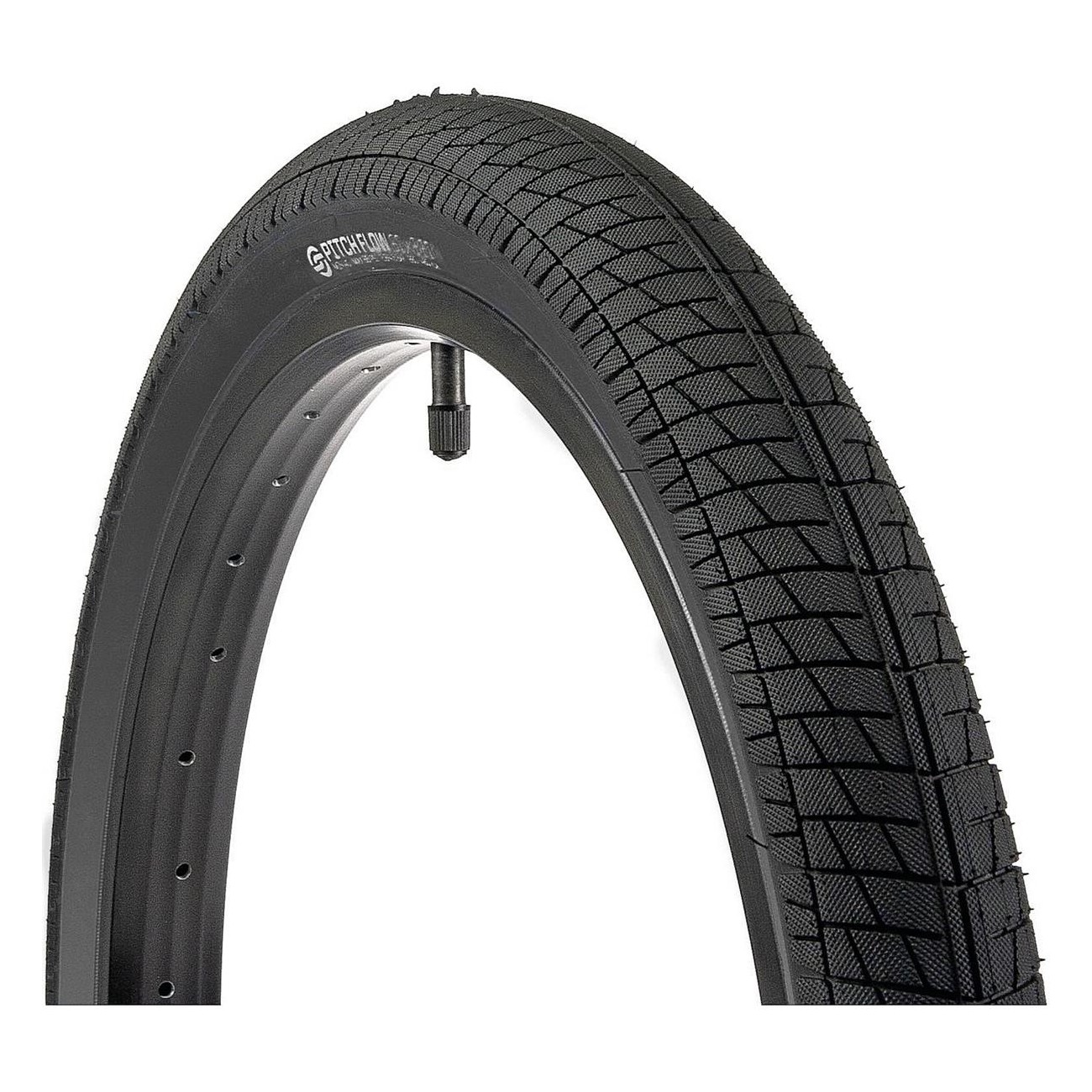 BMX Salt Tire 20x2.25 Black Pitchflow - Superior Performance at 65 psi - 1