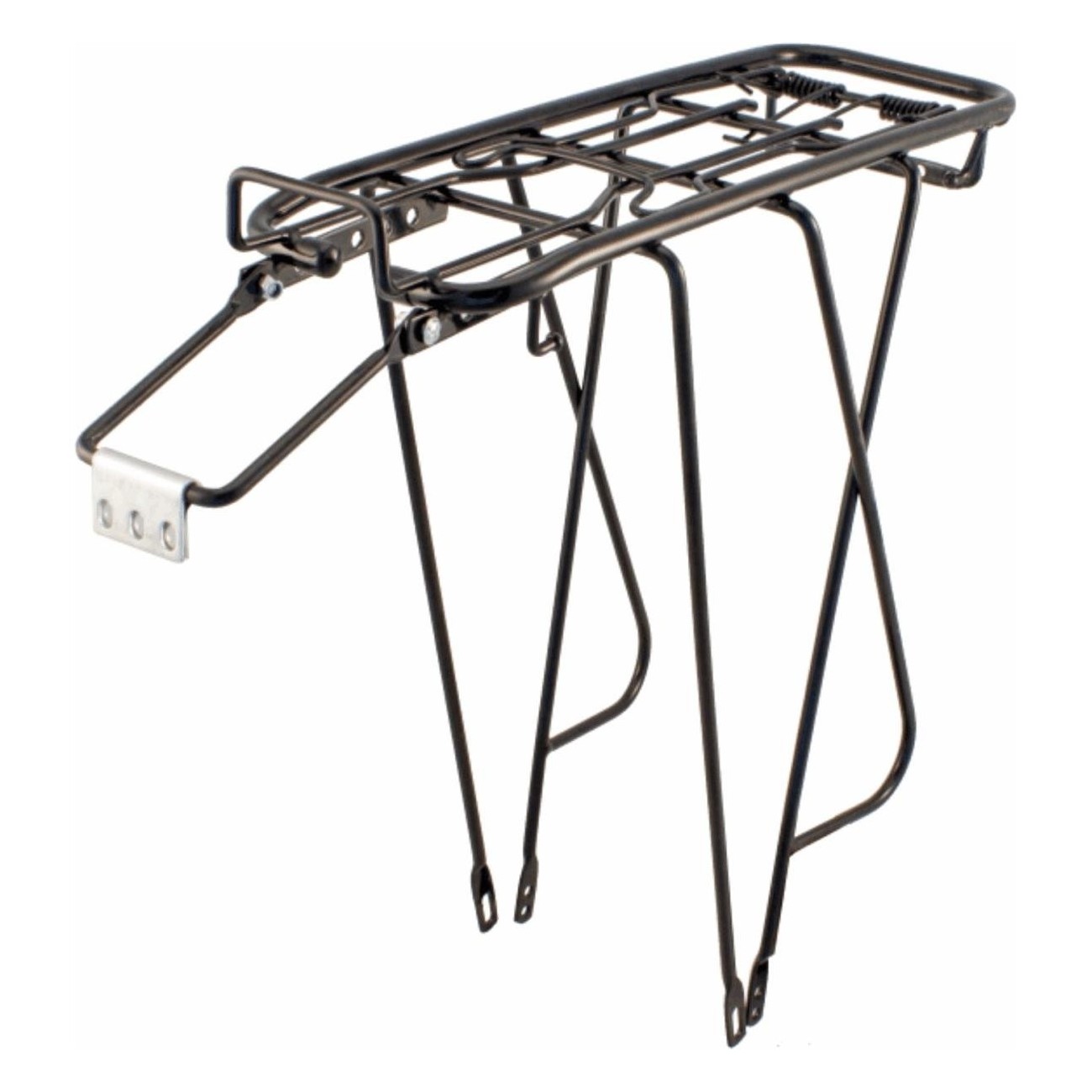 Black Steel Rear Rack for 26-28' Bikes, 25kg Capacity - Sturdy & Versatile - 1