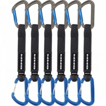 Moschettoni Blue 12cm Quickdraws per Arrampicata Sportiva - Singolo, 93g, Ibrido Shadow/Spectre - 4 - Rinvii - 5031290224710