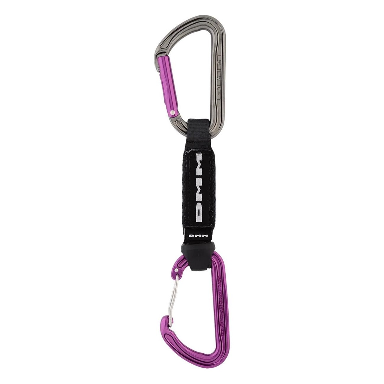 Blue 12cm Quickdraws Karabiner für Sportklettern - Einzel, 93g, Hybrid Shadow/Spectre - 6