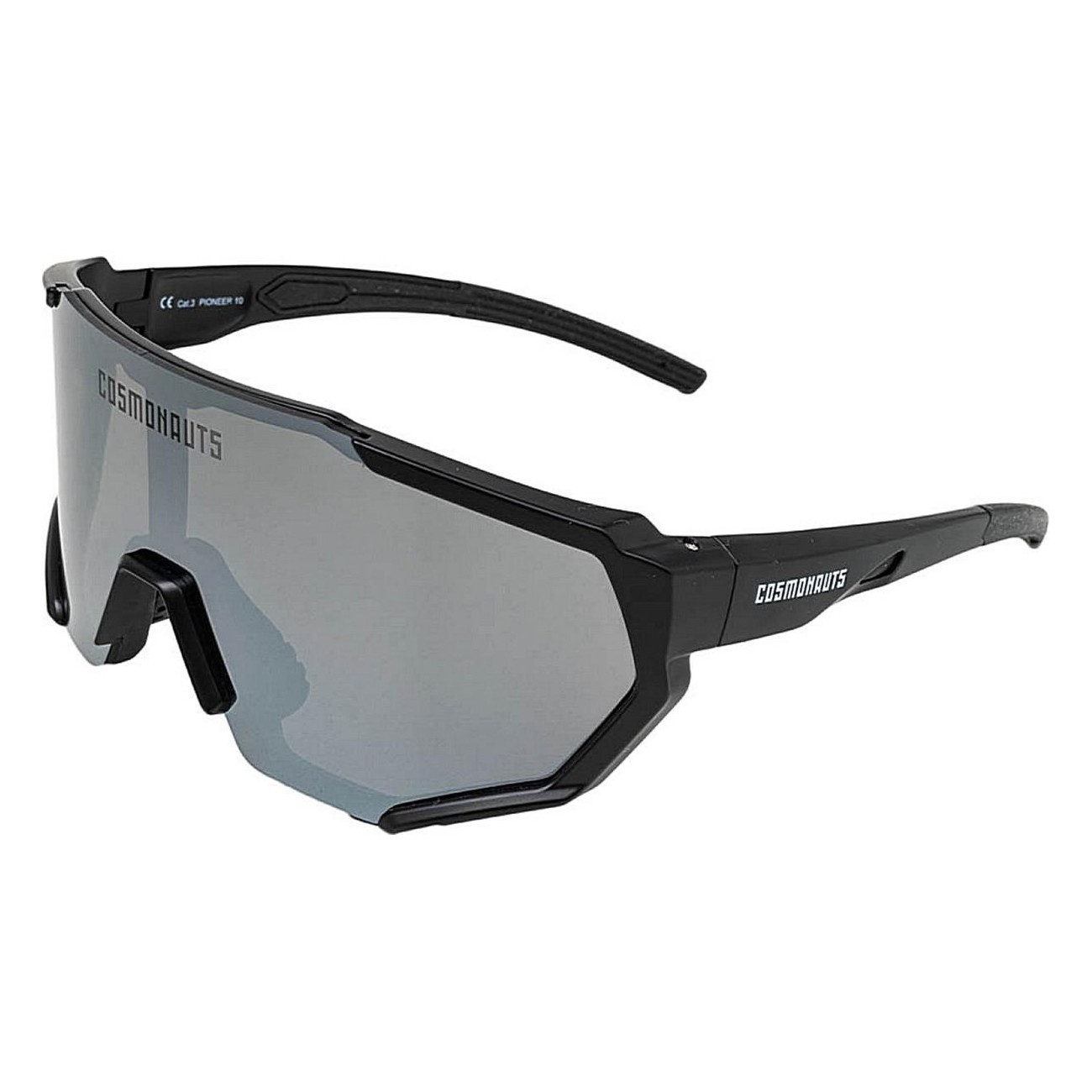 Pioneer 10 Black Cycling Glasses - Lightweight, Protective, and Comfortable - 2