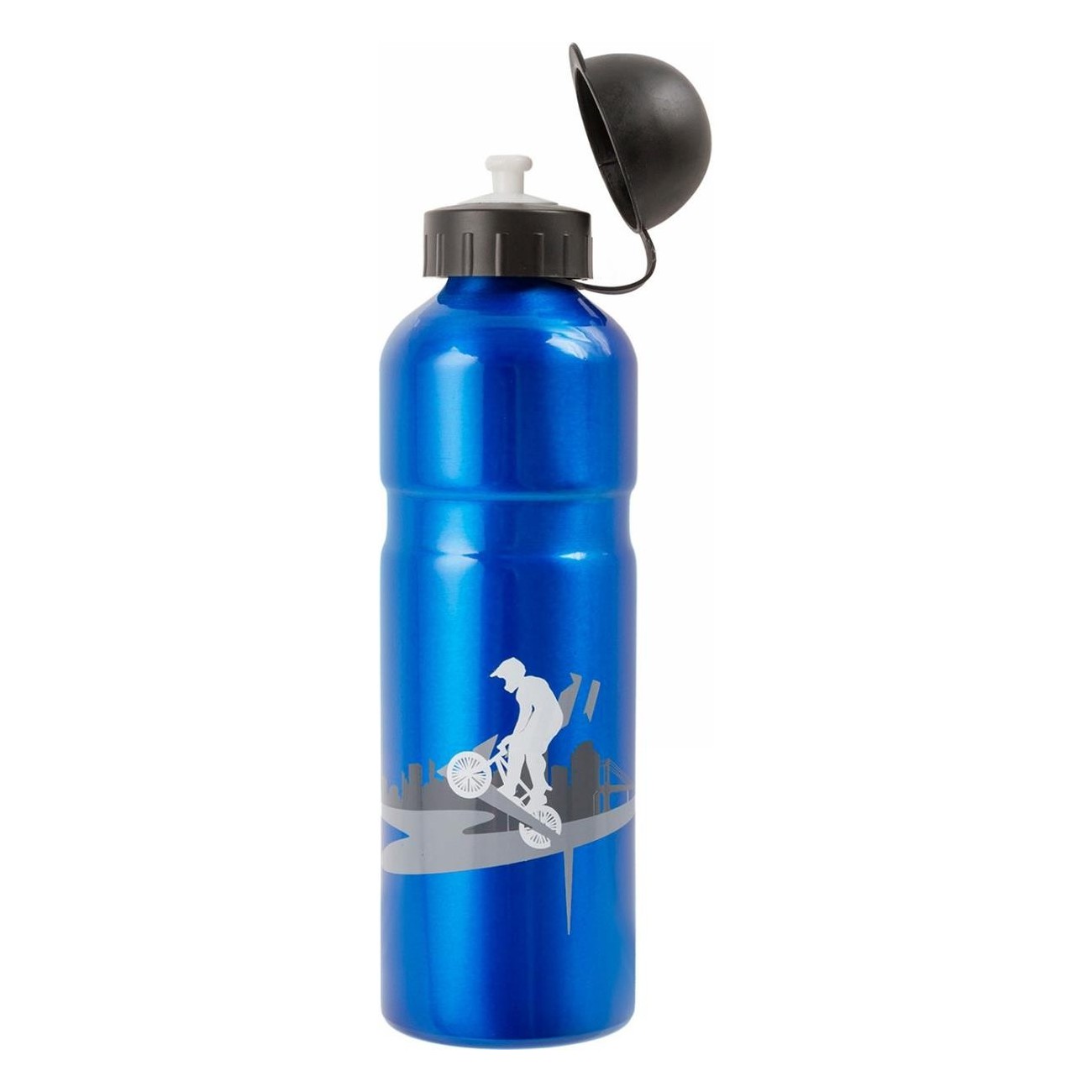 750ml Aluminum Water Bottle with Black Sealing Cap, Assorted Colors - 1