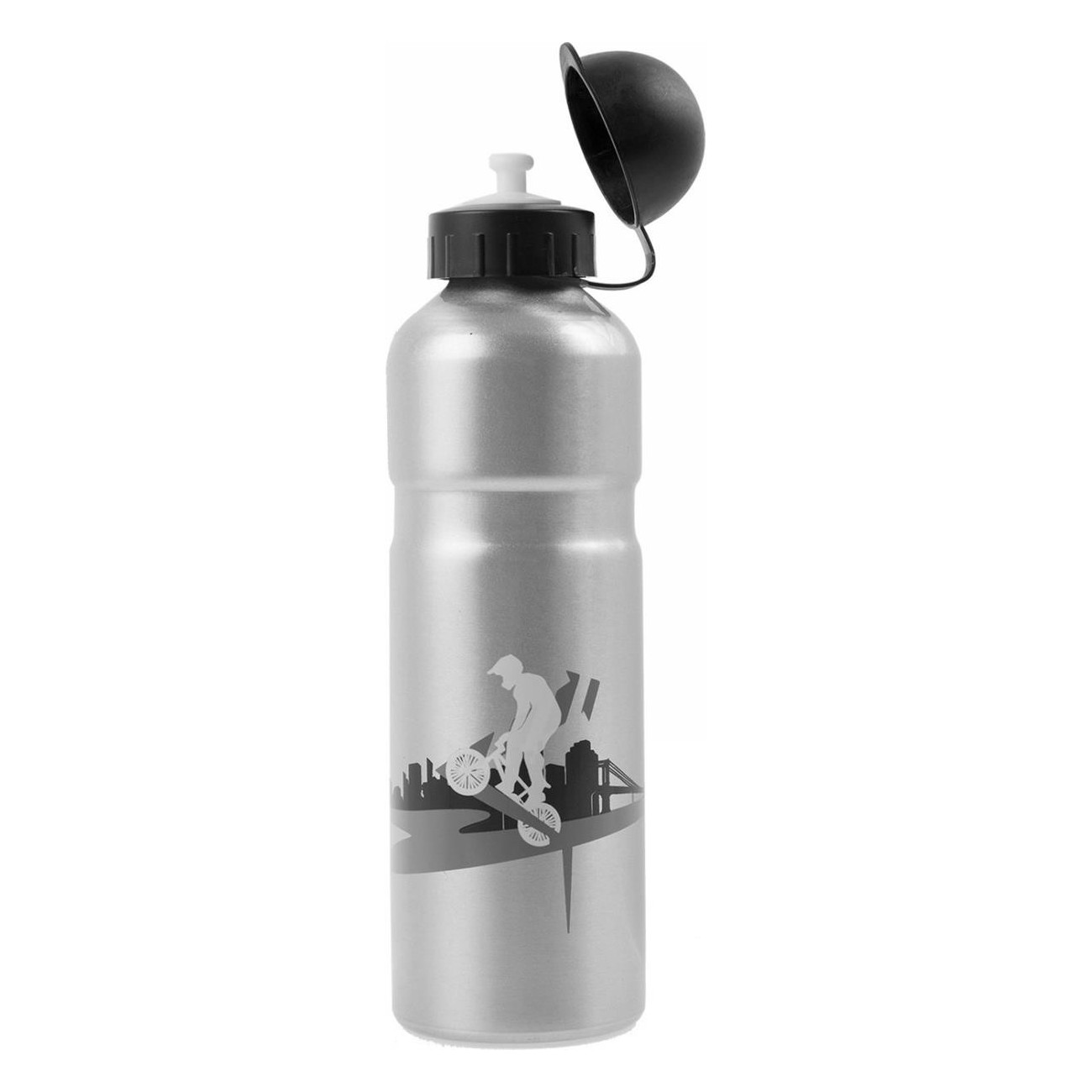 Aluminiumflasche 750ml mit schwarzem Dichtverschluss, assortierte Farben, BPA-frei, TÜV-geprüft - 3