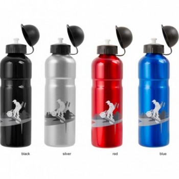 750ml Aluminum Water Bottle with Black Sealing Cap, Assorted Colors - 6