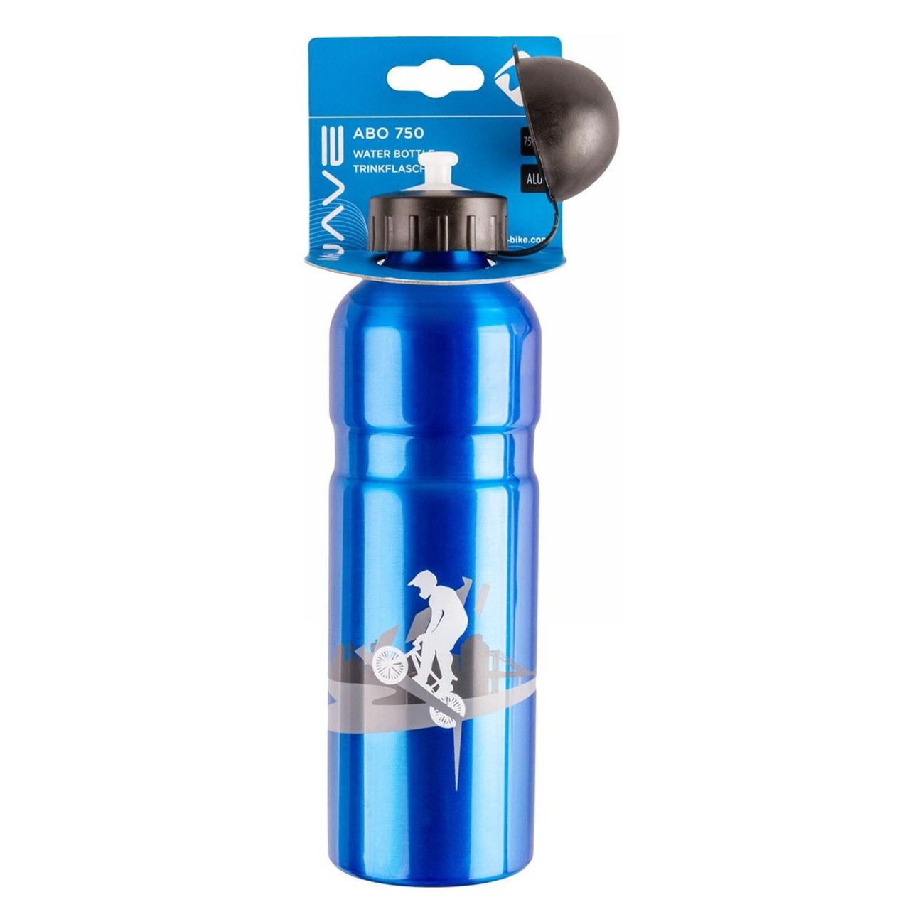 750ml Aluminum Water Bottle with Black Sealing Cap, Assorted Colors - 7