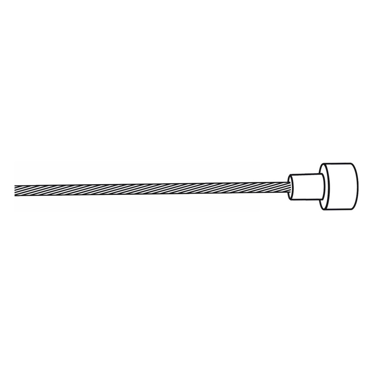 Bremse Kabel Rennrad Edelstahl 2000x1,5 mm mit Nippel 6x9 mm - 100 Stück PROMAX - 2