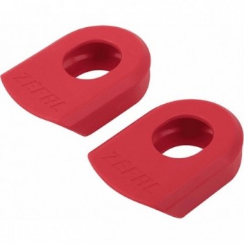 Crank Armor Red Crank Protectors in Thermoplastic for Sram and Shimano - 1