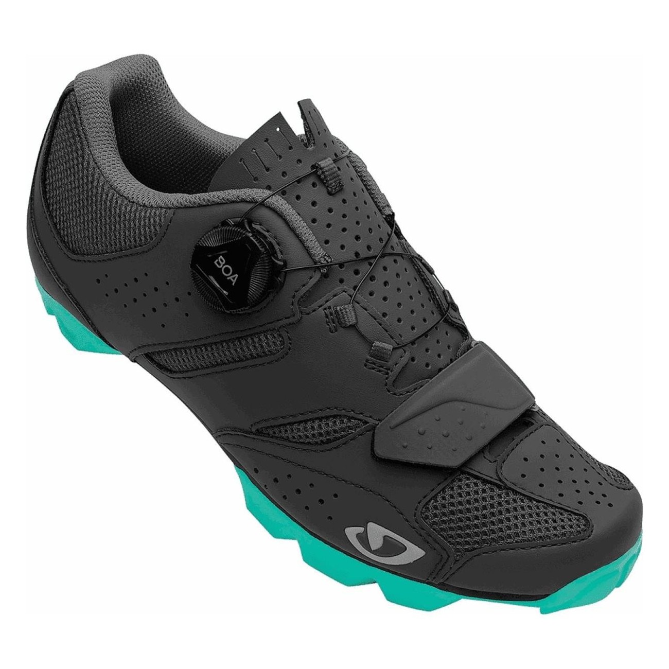 Chaussures MTB Cylinder II W Giro Gris Foncé avec Fermeture Boa, Taille 37 - 1