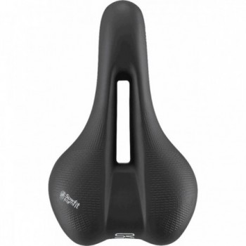 Sella Float Athletic Unisex Nero per Strada e Trekking 267x161 mm - Comfort e Sollievo Perineale - 1 - Selle - 8021890575593