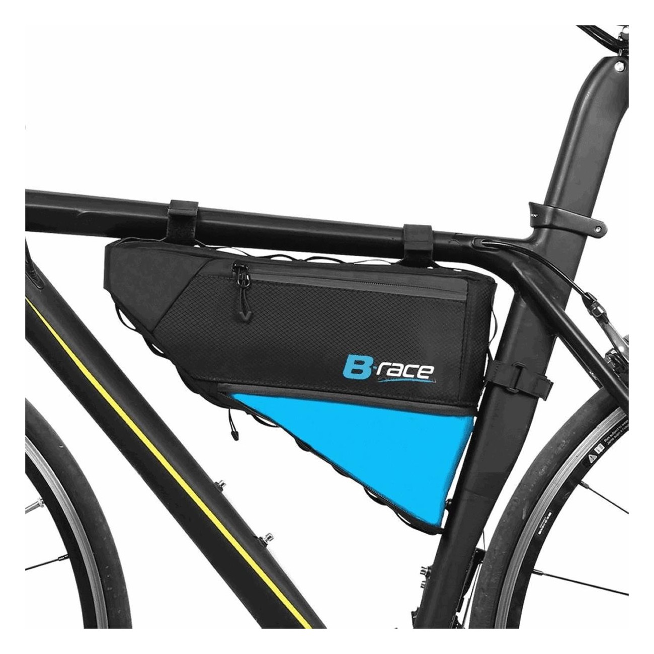 Borsa Telaio Bikepacking Espandibile 4L in Nylon Nero - Dimensioni 35,5x7x14 cm - 2 - Borse e bauletti - 8053329967655