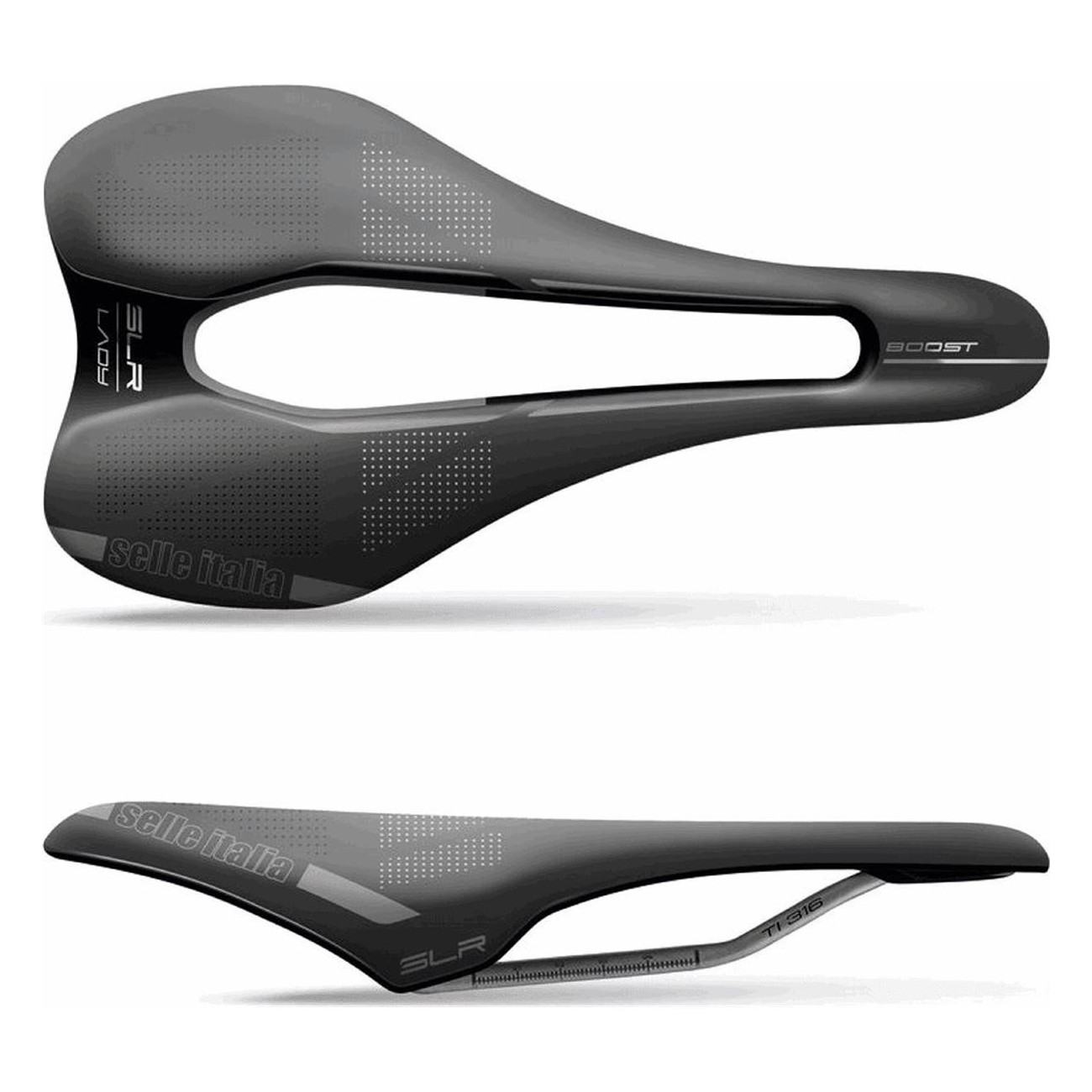 SLR Boost Lady Superflow Saddle Black 130x248mm, 198g, Fibra Tek, Performance - 1